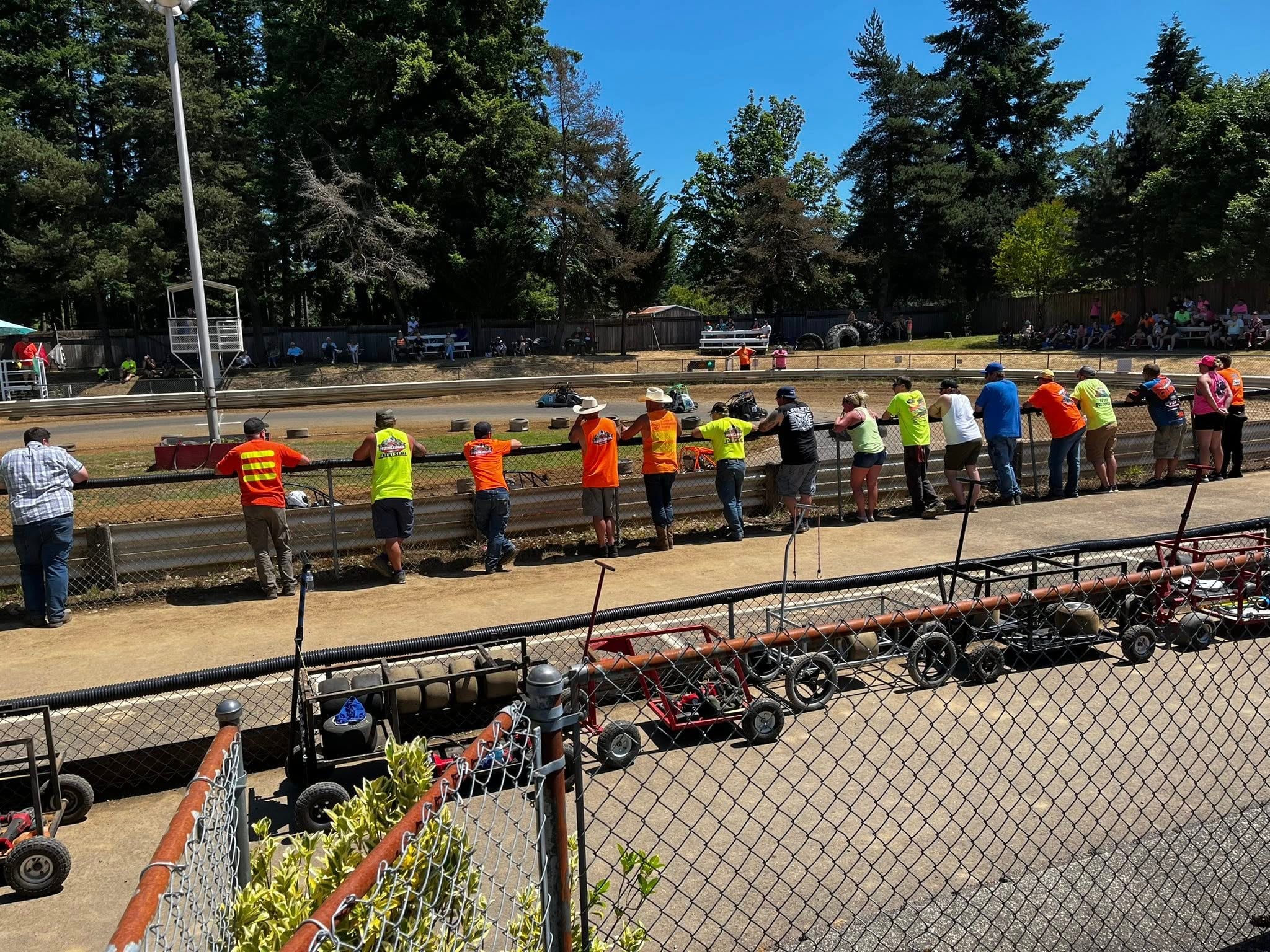 I-5 families gathered at the track